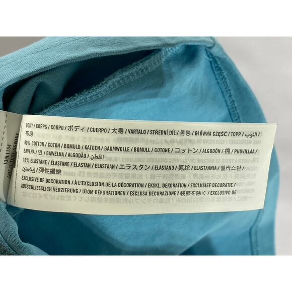 ABERCROMBIE & FITCH Women's Blue Soft Sleeveless Soft A&F Polo Crop Top SZ M - Picture 9 of 10